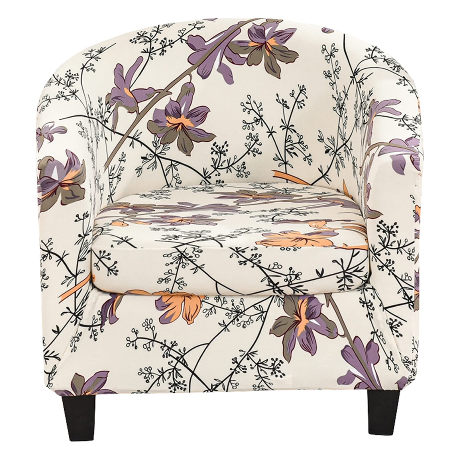Housse de fauteuil club imprimée pour un salon moderne et chaleureux