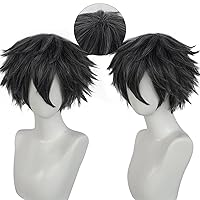 Vista 78 de Anogol peluca color blanco plateado Tokio Ghoul Tokio Guru Kaneki Ken para fiesta de Cosplay