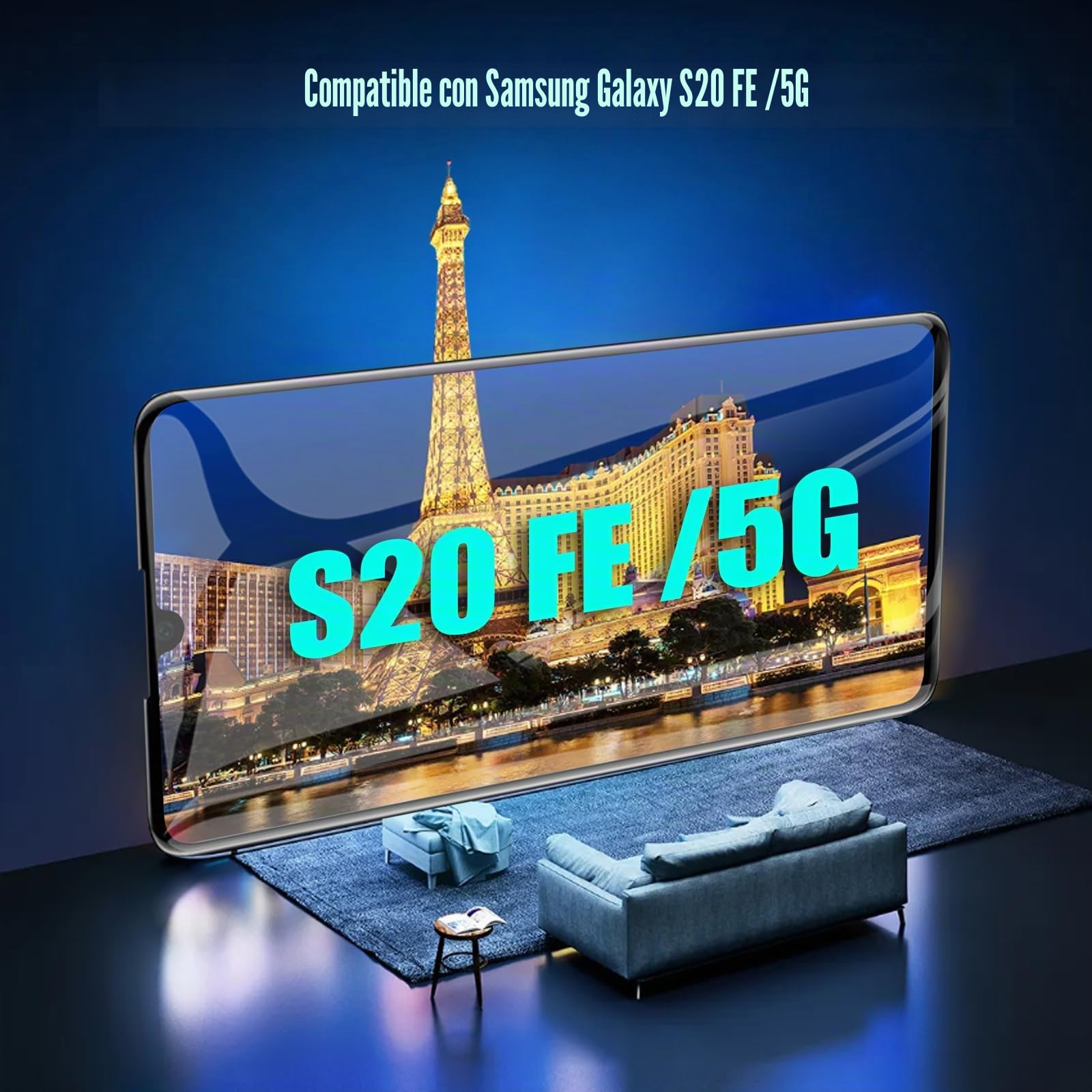 DTD Pantalla OLED para Samsung Galaxy S20 Fe/S20 Fe 5G, Pantalla LCD de Repuesto, digitalizador (6,5 Pulgadas, Negro con Marco), reconocimiento de Huellas Dactilares, Compatible S20 Fe/S20 Fe 5G