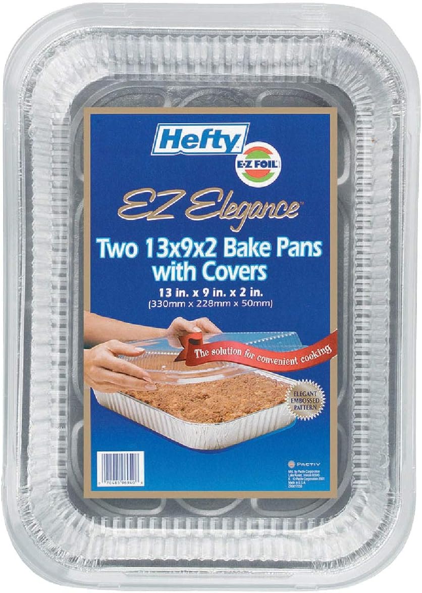 E-Z Foil/Pactiv 2Pk 13X9X2 Bake Pan (Pack Of 9) 99940 Foilware Aluminum
