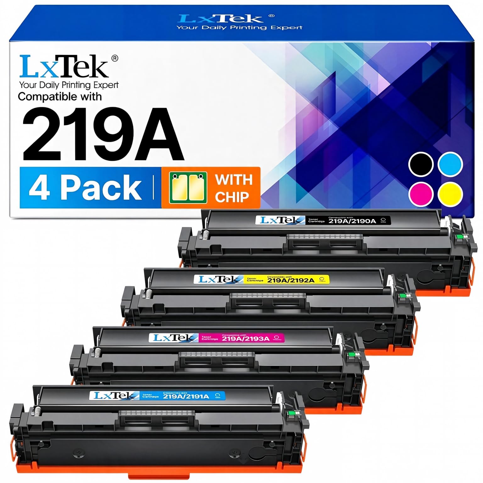 219A Kompatibel für HP Color Laserjet Pro MFP 3302FDWG Toner , 4er-Pack | Toner 219A Kompatibel für HP 219A Kompatibel für HP Color Laserjet Pro MFP 3302 Toner MFP 3302SDWG 3202DW MFP 3302FDW W2190A