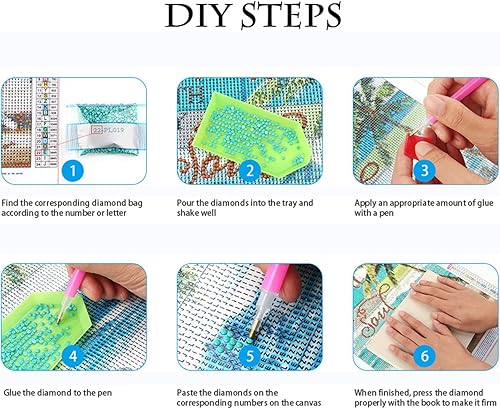 Miniatura 7 de Kits de pintura de diamantes 5D por números para adultos, taladro redondo completo, diamantes de imitación, hermosos puntos de diamante de jirafa