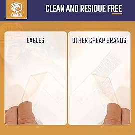 EAGLES Hockey Tape Multipurpose Cloth Tape Roll for Lacrosse Baseball & Softball Bats, Rackets, Pullup Bars, Gardening Tools, Sports Gift Perfect for Wrist, Ankle, Foot, Knee and Hand Taping (Clear)
