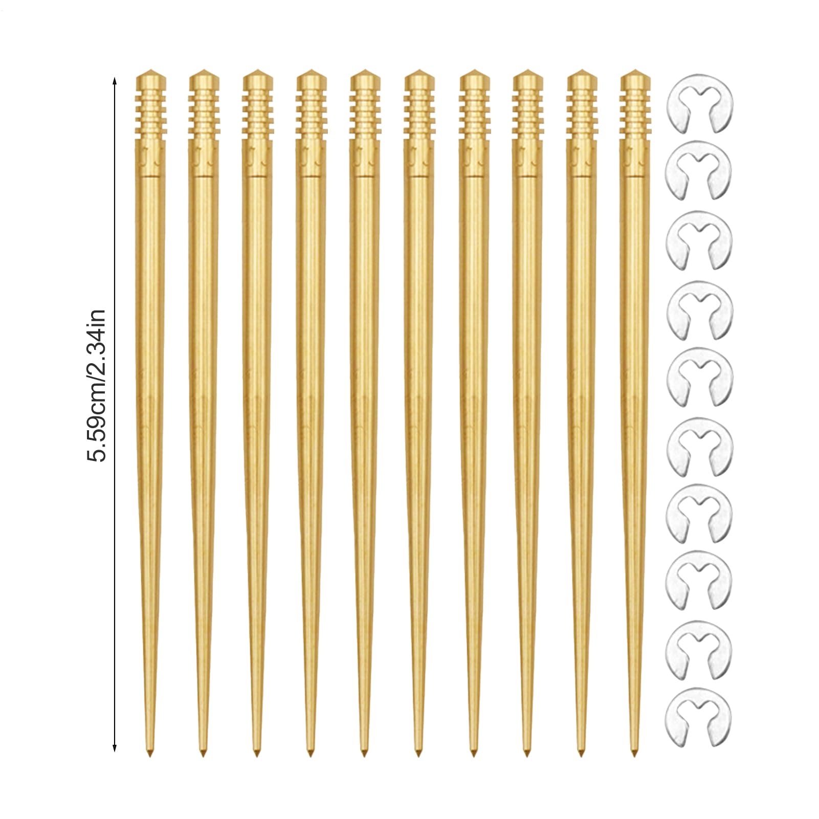 Aguja de carburador -10 piezas N427-46-JFN/JFQ/JJD/JJE/JJF/JJG/JJJ/JJH Jét Needle compatible con PWK32-34 PE26 PE28(JJD) | Carburador Presisi Repair Slide Nedle