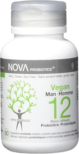 Miniatura 1 de Nova Probiotics Vegan Hombre 12Mil Millones 60Vcaps