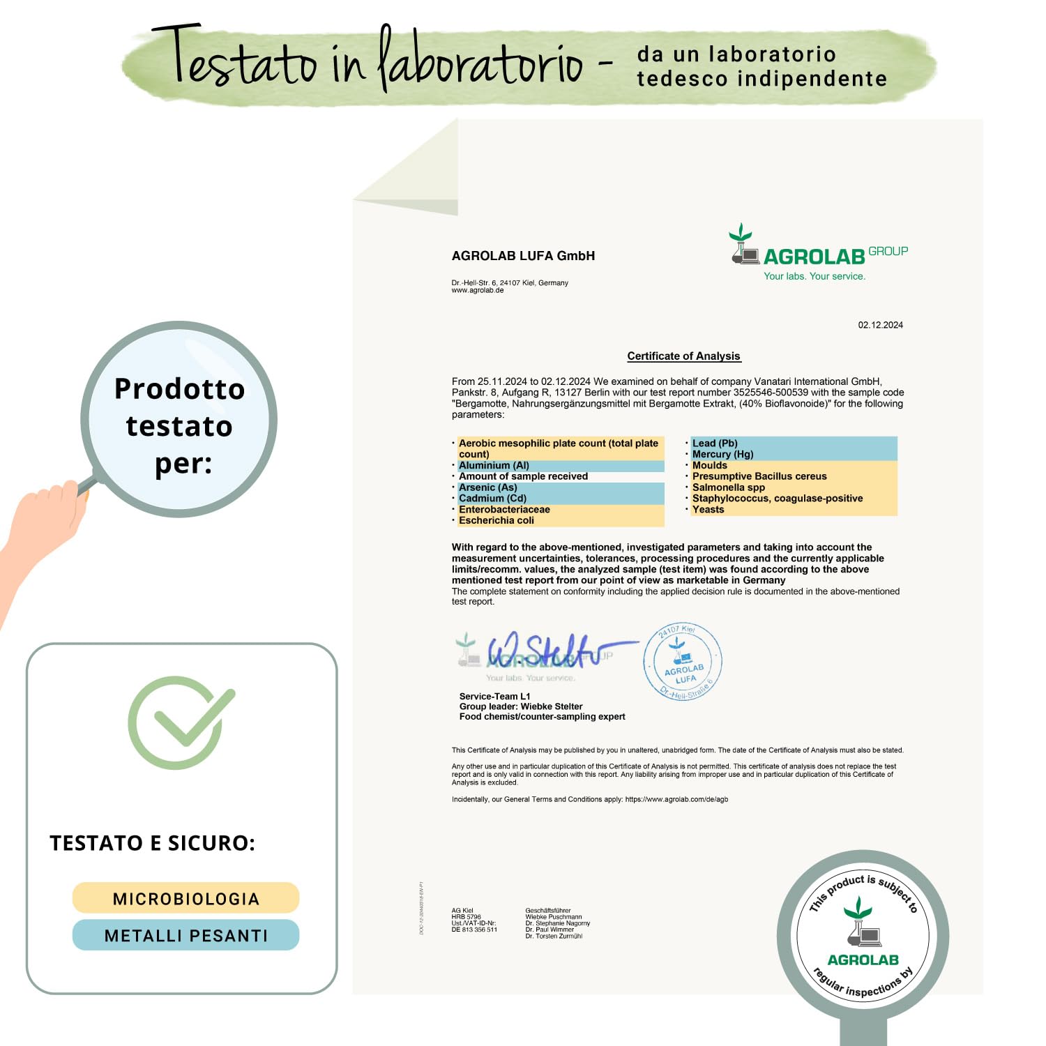 BERGAMOTTO Vegavero® | 1250 mg (15:1) | l’unico con 40% di Bioflavonoidi | Integratore per la Salute Cardiovascolare | Citrus Bergamia | 120 Capsule | Vegan