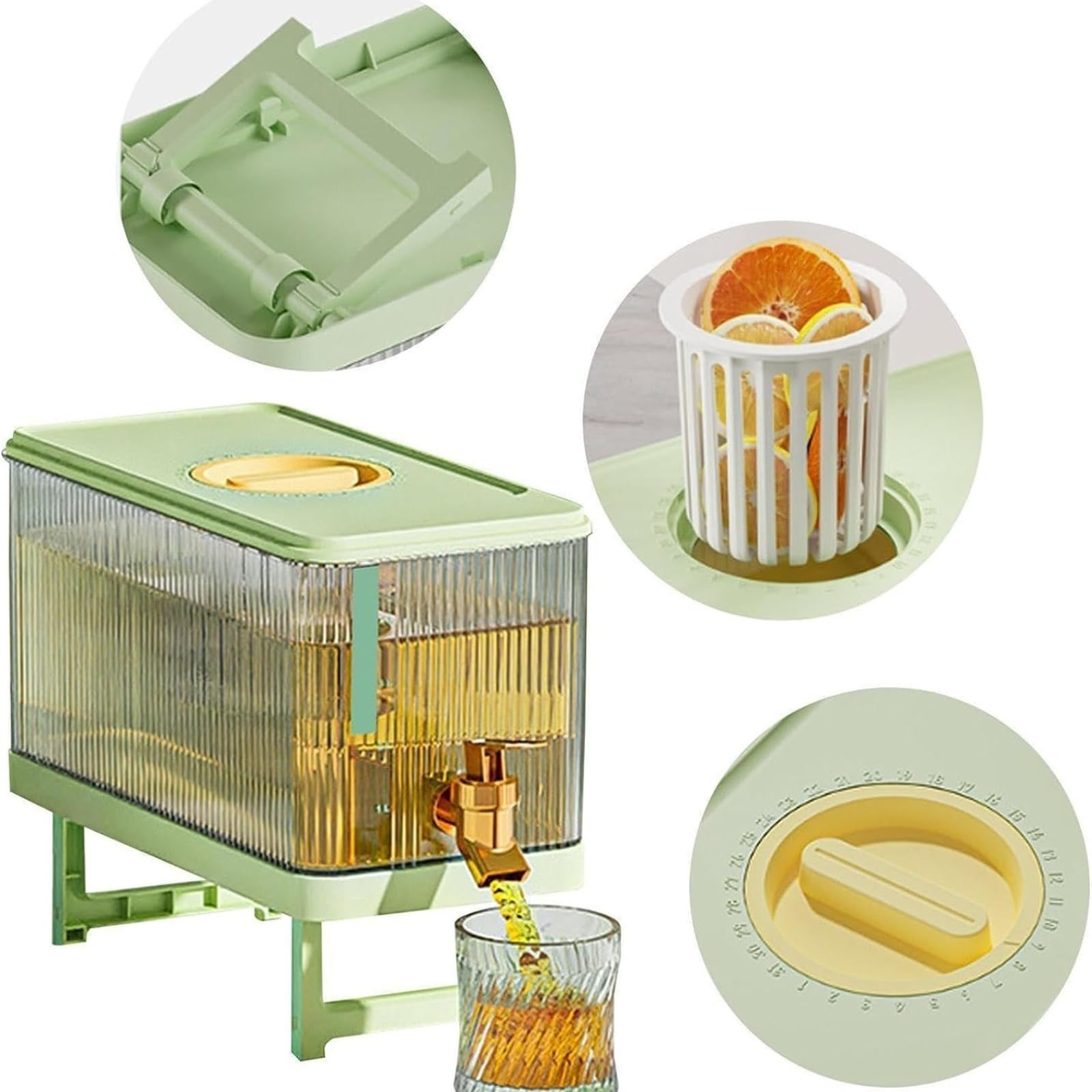 Odavom Distributeur Boisson En Verre - Distributeur Eau Boisson Frigo Fontaine Bonbonne En Verre Avec Refroidisseurs Et Fontaines | Récipient À Boissons, Robinet Et Filtre