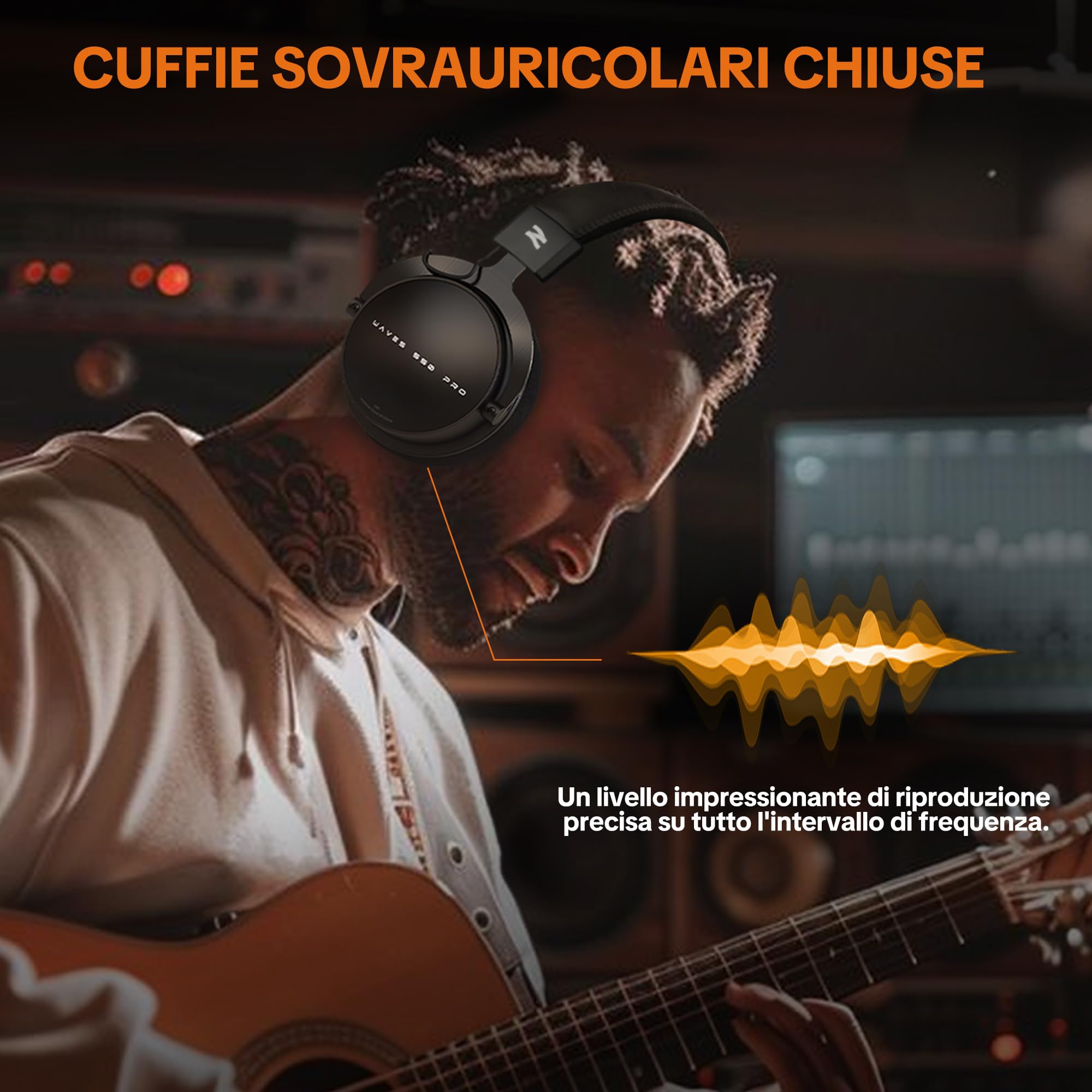 Cuffie Professioniste W550X Studio Wired Closed Over-Ear - Dettaglio