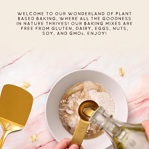 Miniatura 4 de Autumn Sons Baking Co. Mezcla de galletas sin gluten. Canela de avena. Mezcla vegana para hornear a base de plantas. Libre de 11 alérgenos comunes.