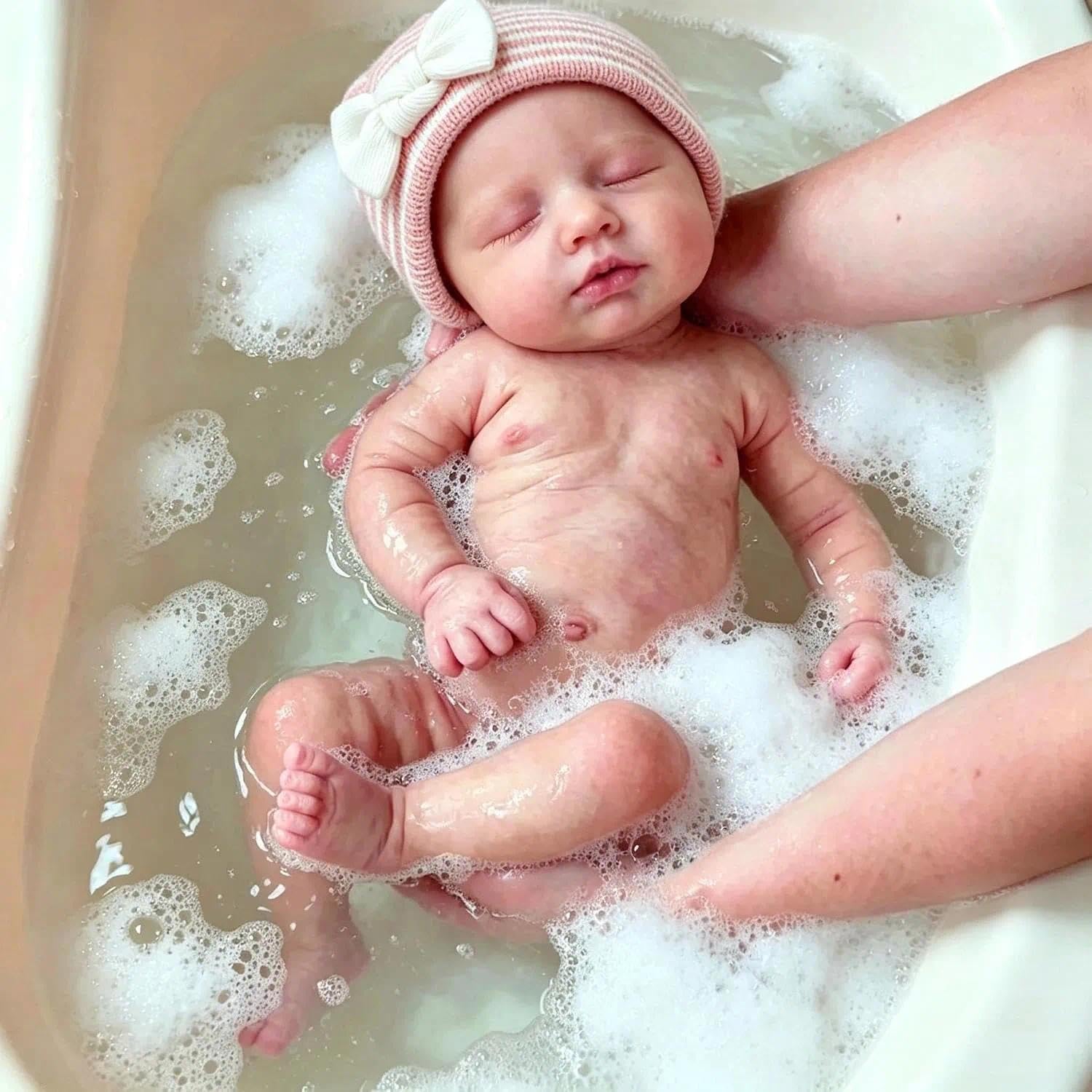 Anano Reborn Baby Vollsilikon Lebensecht-30CM Reborn Baby Puppe Mädchen | Reborn Puppen Lebensecht, Silikon Baby Babypuppen Wie Echt, Silikon Baby Puppe Echt Wie Ein Baby