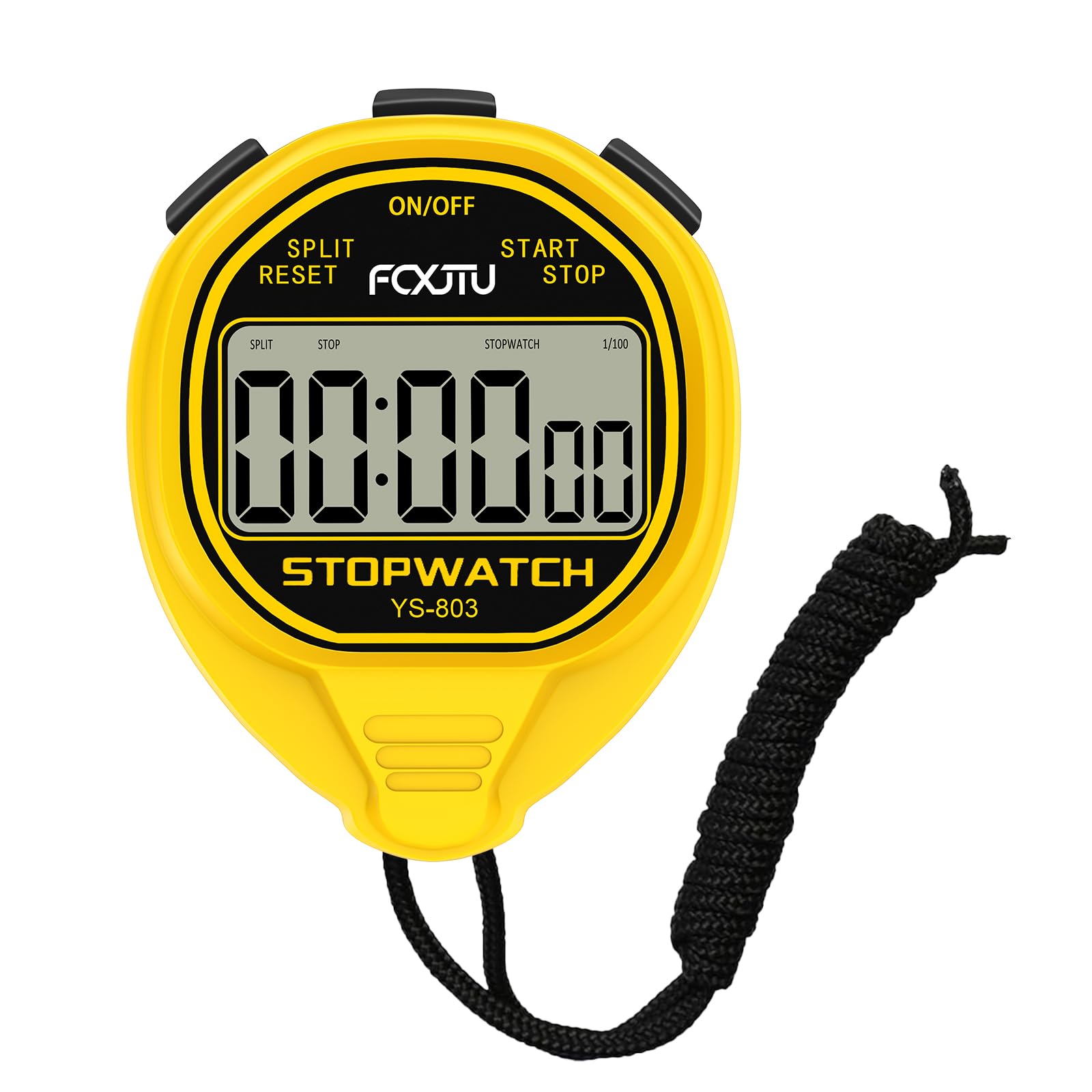 Digital Waterproof Simple Stopwatch, Silent Basic Stop Watch for Swimming