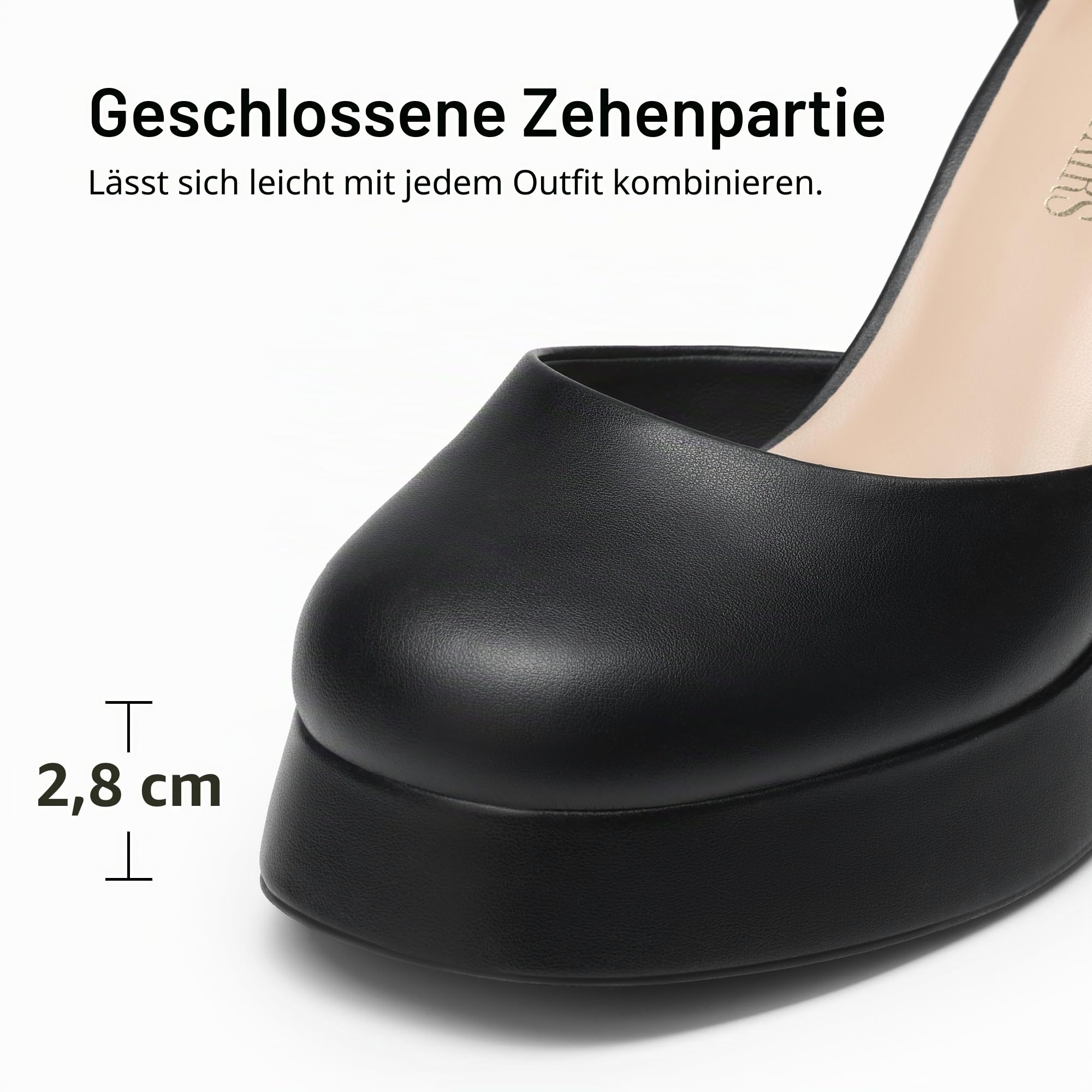 DREAM PAIRS Damen Blockabsatz Plateau High Heels Pumps Schuhe