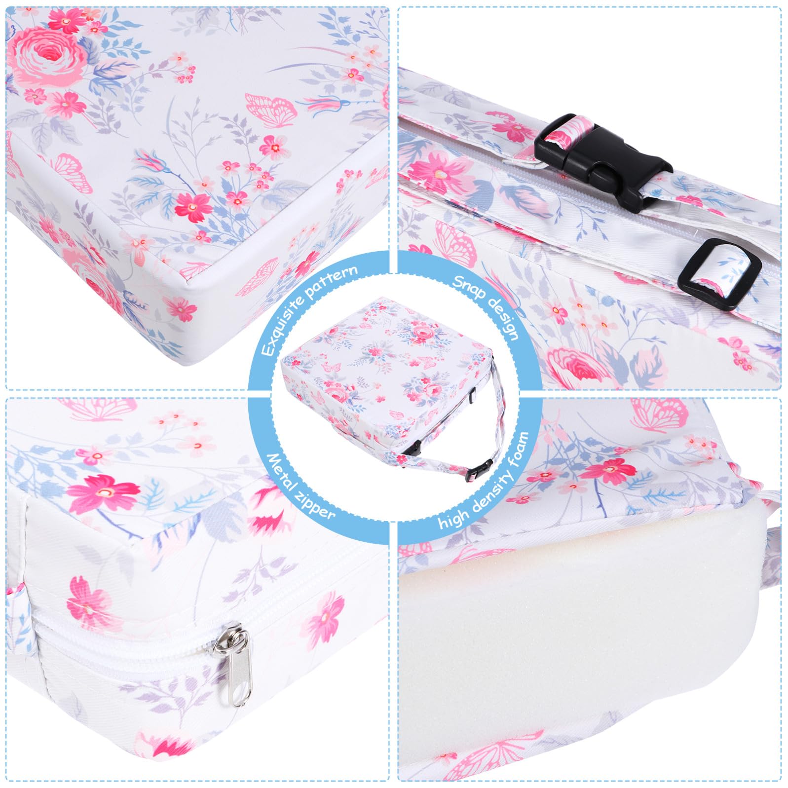 Cojín Elevador para Silla Infantil Extraíble 1 Pieza Blanco