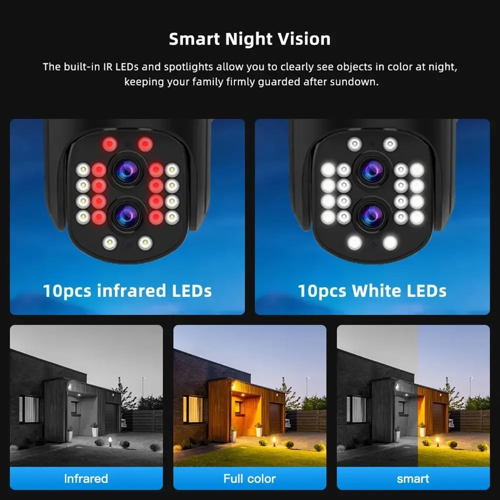 Kamera IP bezpieczeństwa na zewnątrz, Nadzór wideo CCTV 4MP kamera WiFi zewnętrzna kamera PTZ 10X Zoom Smart 2K 8MP podwójny obiektyw kamera IP bezpieczeństwa automatyczne śledzenie Obrazy HD