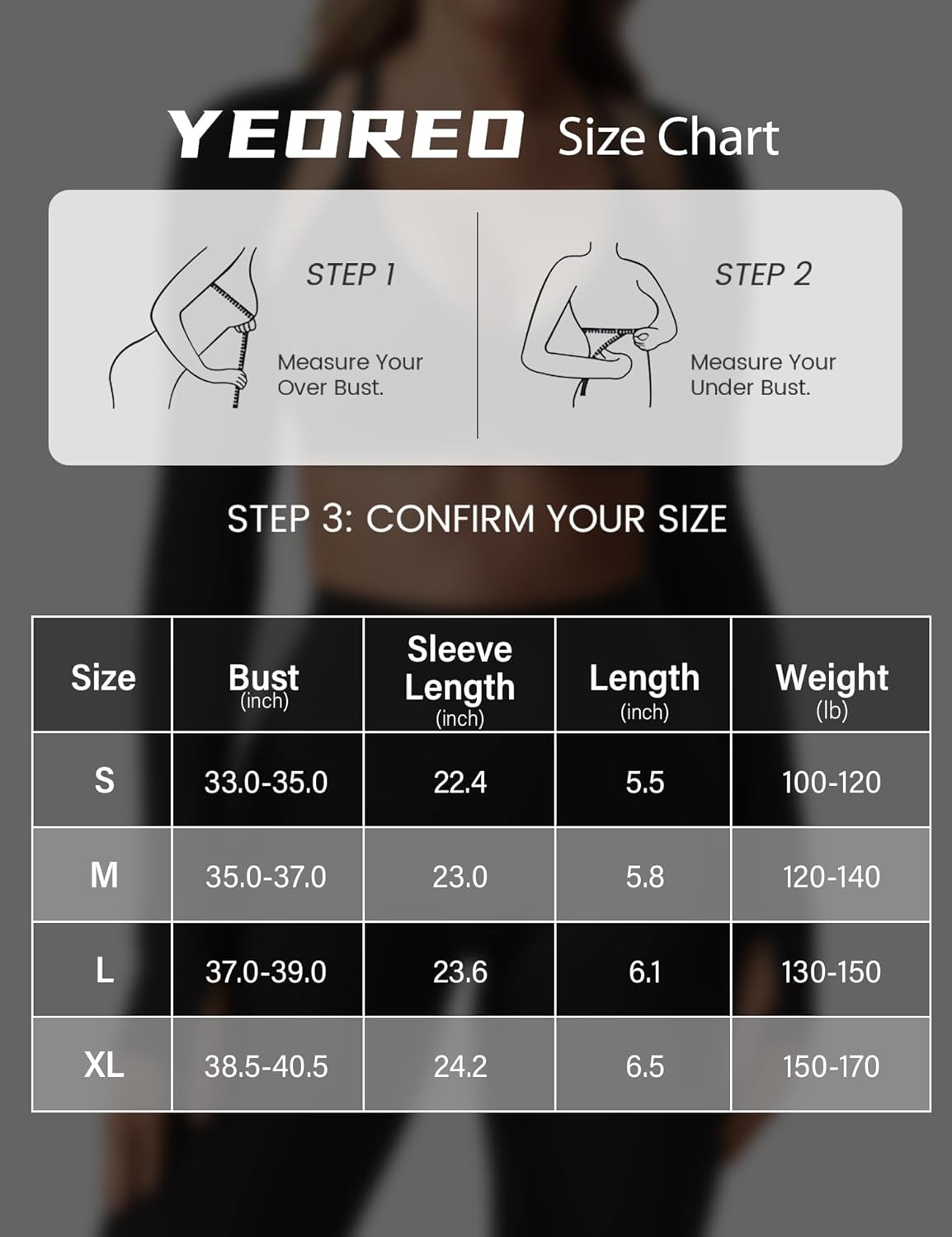 YEOREO Women Crop Top Long Sleeve Bolero Open Front Workout Cropped Shirts Sports Shrug - Image 6