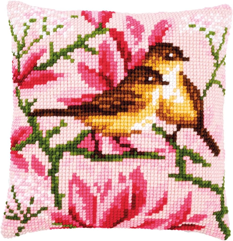 VERVACO Counted Cross Stitch Magnolia, White