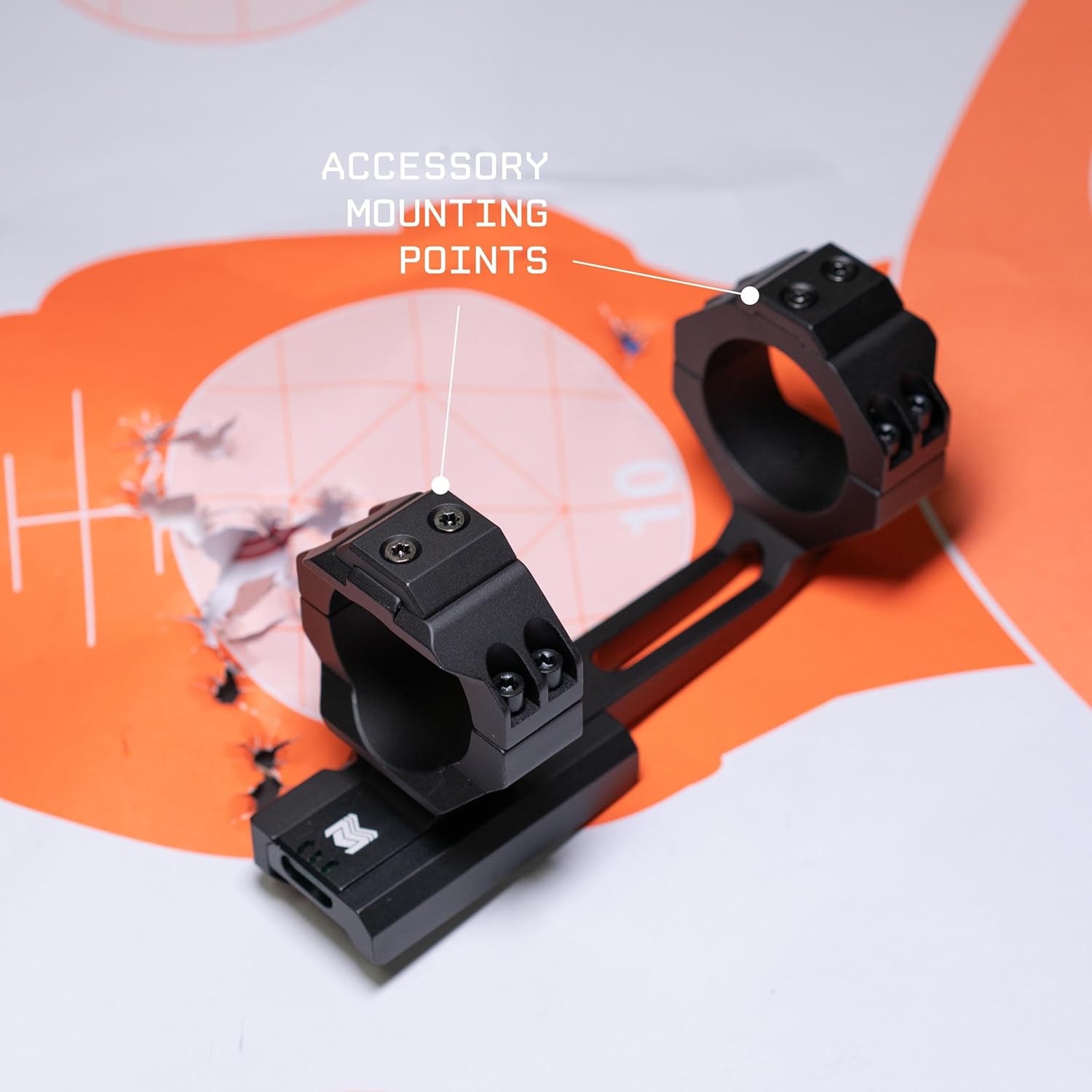 Monstrum Beast Series Cantilever Scope Mount | Integrated Level Bubble and Piggyback Segment | 1 inch Diameter