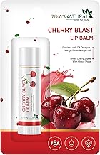 7DAYSNATURAL Natural Cherry Blast Lip Balm | Tinted Cherry Shade with Glossy Shine | Enriched with Omega+ | Mango Butter & Argan Oil 15 Grams