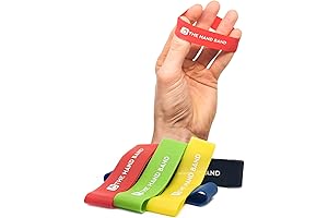 The Hand Band - Perfect 10 Finger Exercise Bands for Hand Strengthener,...