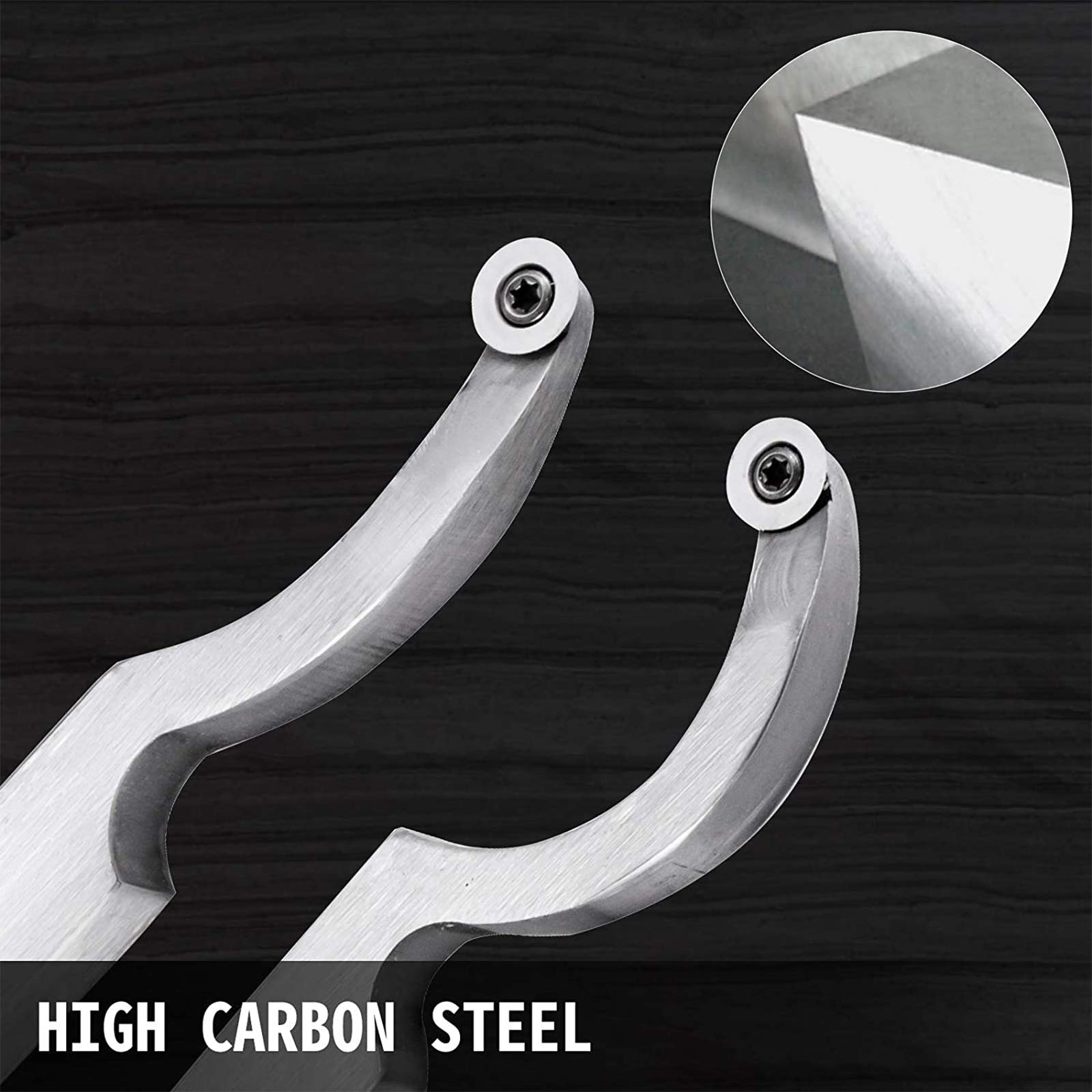 Utensili per tornitura del legno Utensile per finitura del tornio, Collo di cigno scavato con chiave a stella con inserto in carburo rotondo da 12 mm per hobbista del legno o fai da te o falegnam