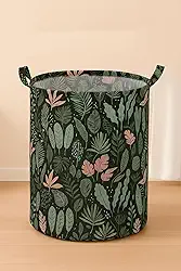 Cesto de roupa suja organizador dobravel GRANDE 40L Folhagem