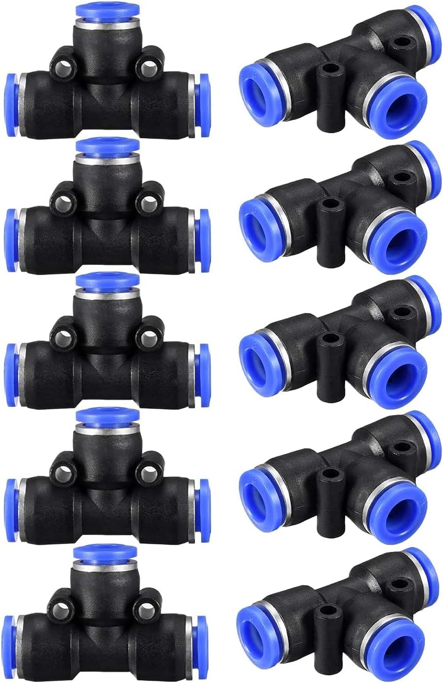 Generic 10pcs Pneumatico Unione Diritto Tubo Di Collegamento Connettori Od Raccordo