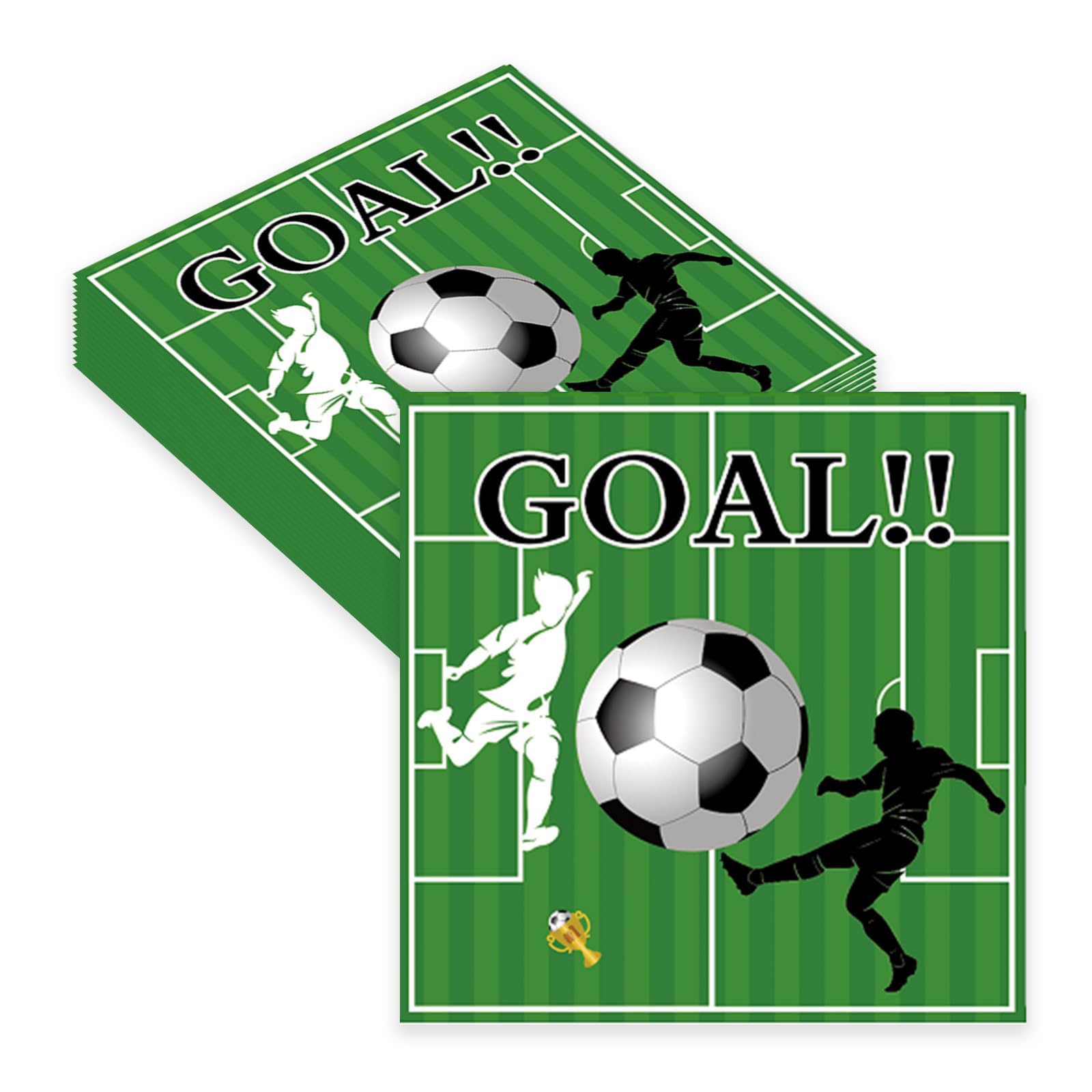 40ct Football Party Napkins - Football Party Decorations & Birthday Decor for Sports Theme, Serves 40, Plates, Tablecloths, Banner