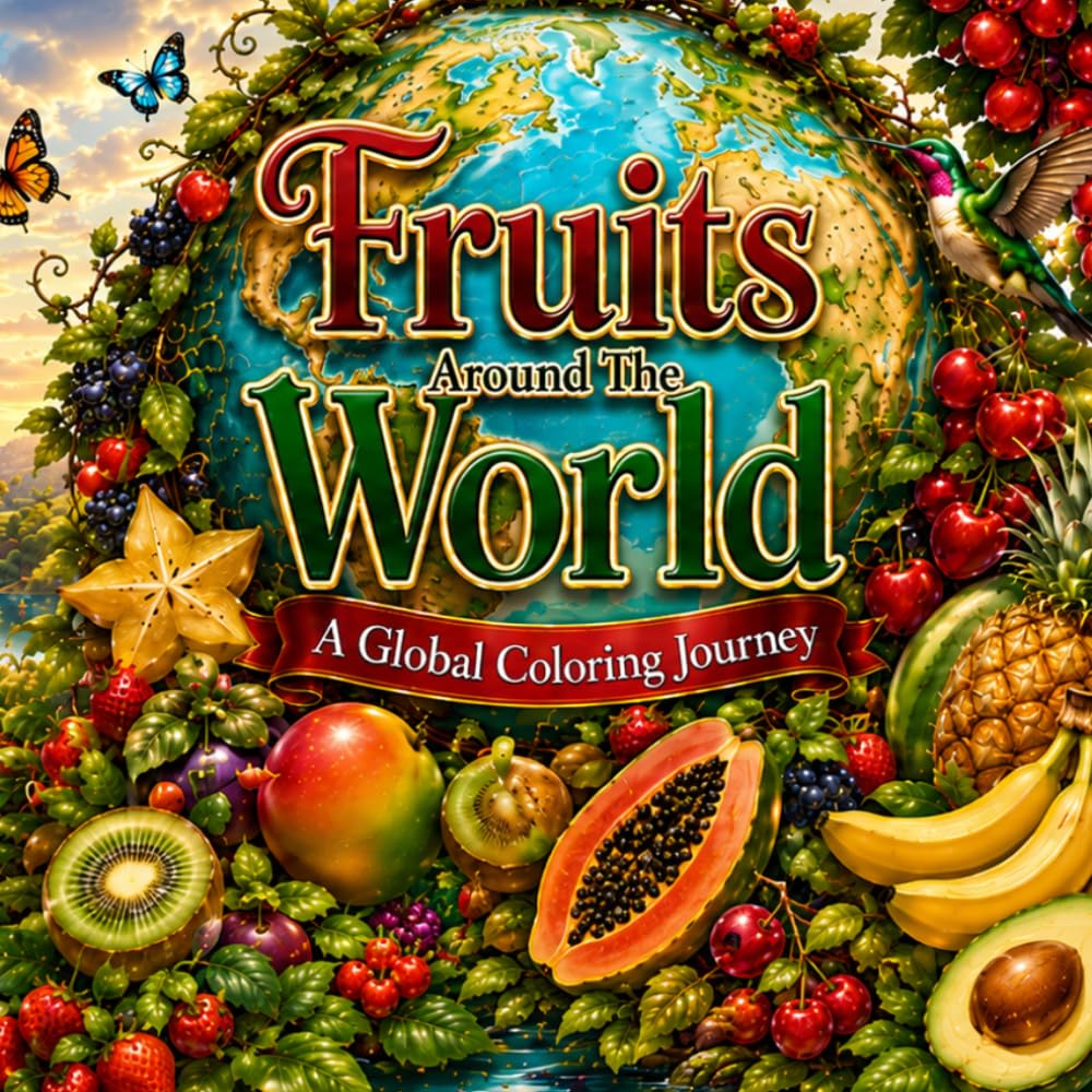FRUITS AROUND THE WORLD: A GLOBAL COLORING JOURNEY