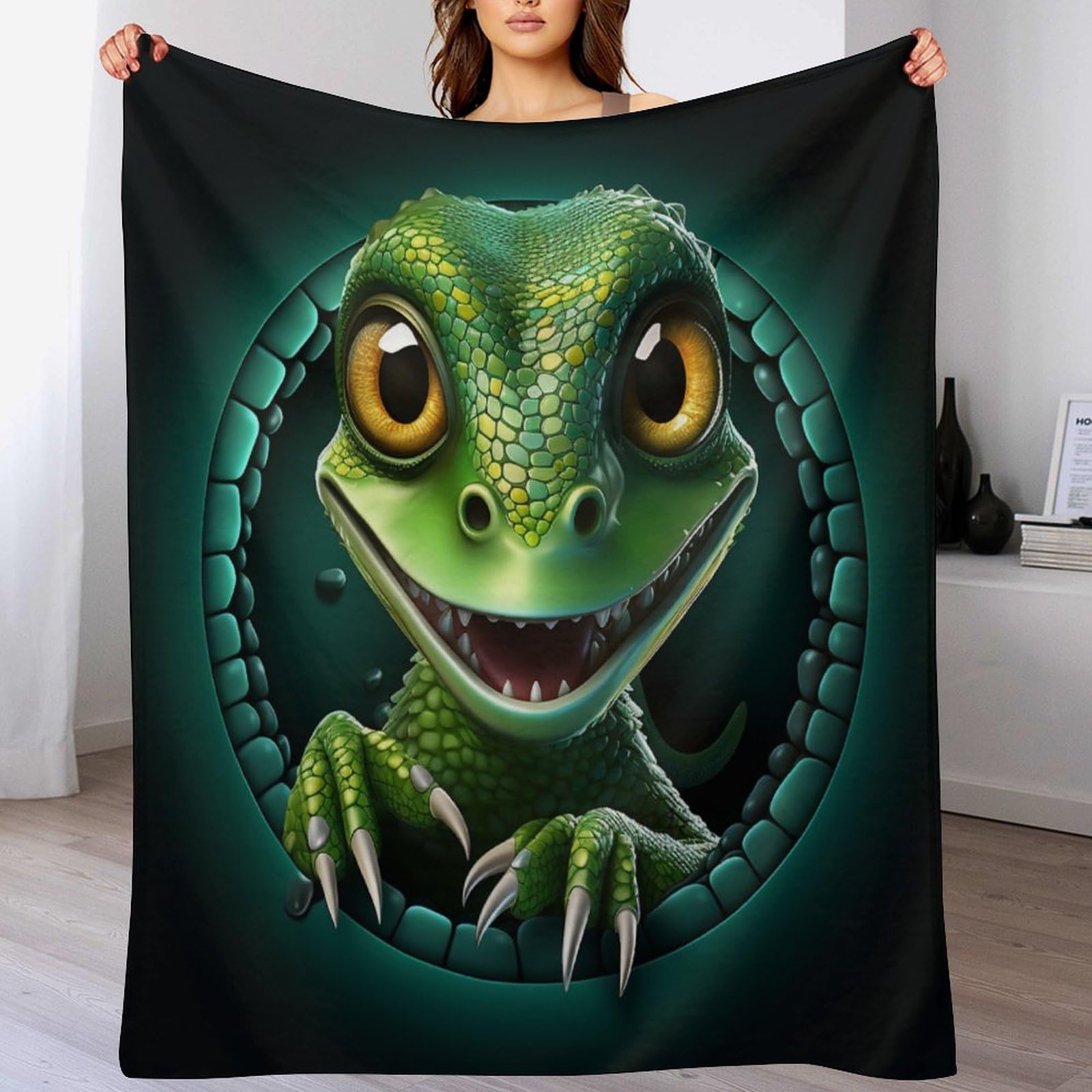 Couverture lézard douce, finis les frissons sur votre canapé ou lit