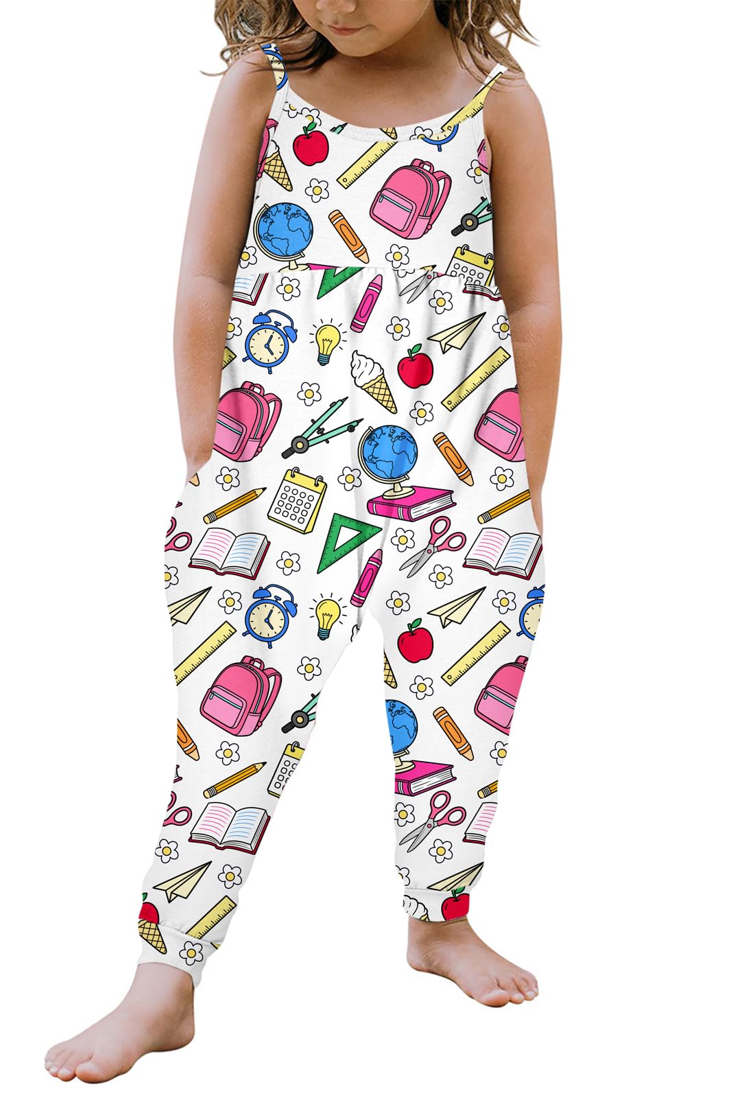 Yousie Toddler Girls Kids Rompers Jumpsuit Summer Spring Outfits 1-8 Years