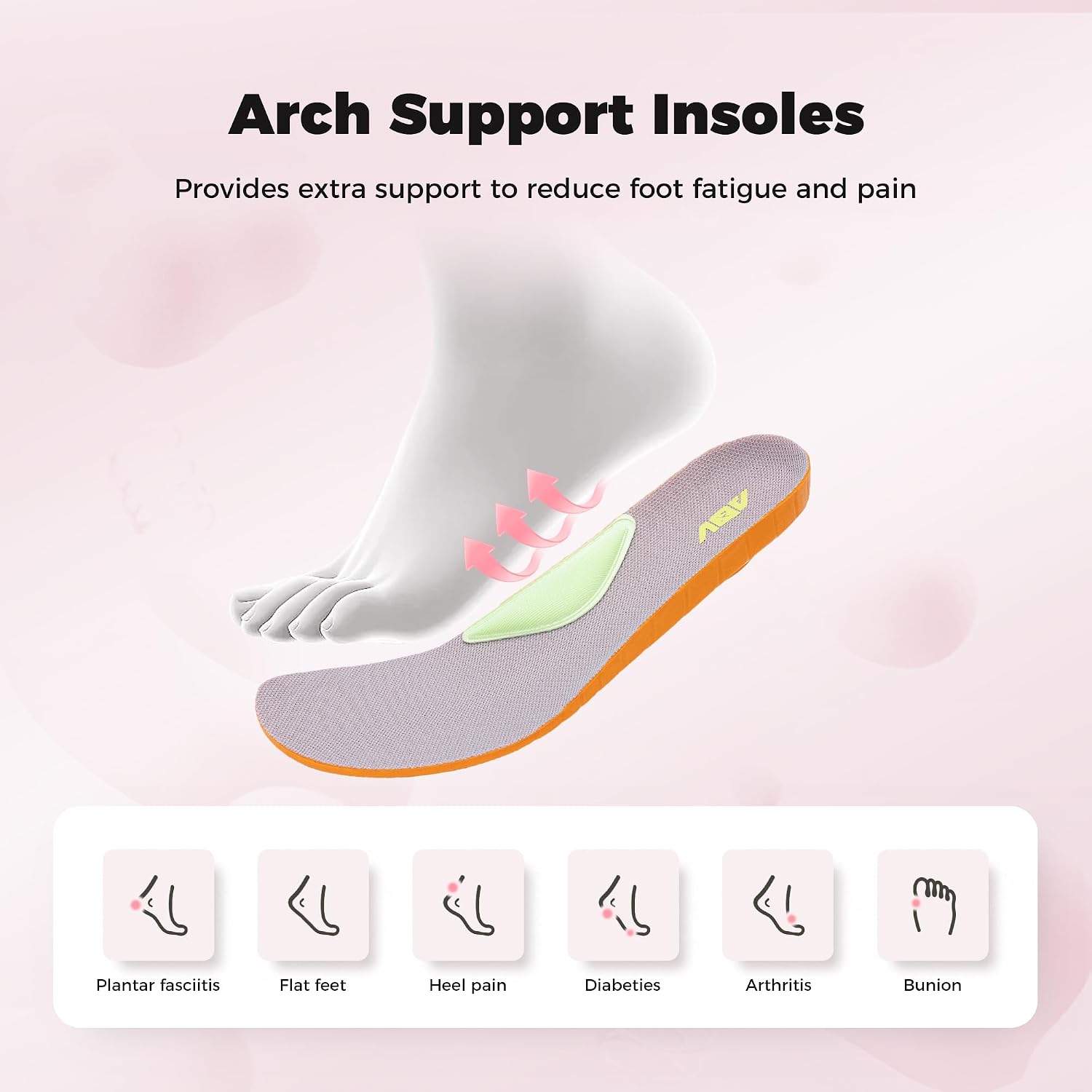 Wide Toe Box Shoes Women Arch Support Walking Shoes for Plantar Fasciitis Wide Width Orthotic Tennis Sneakers
