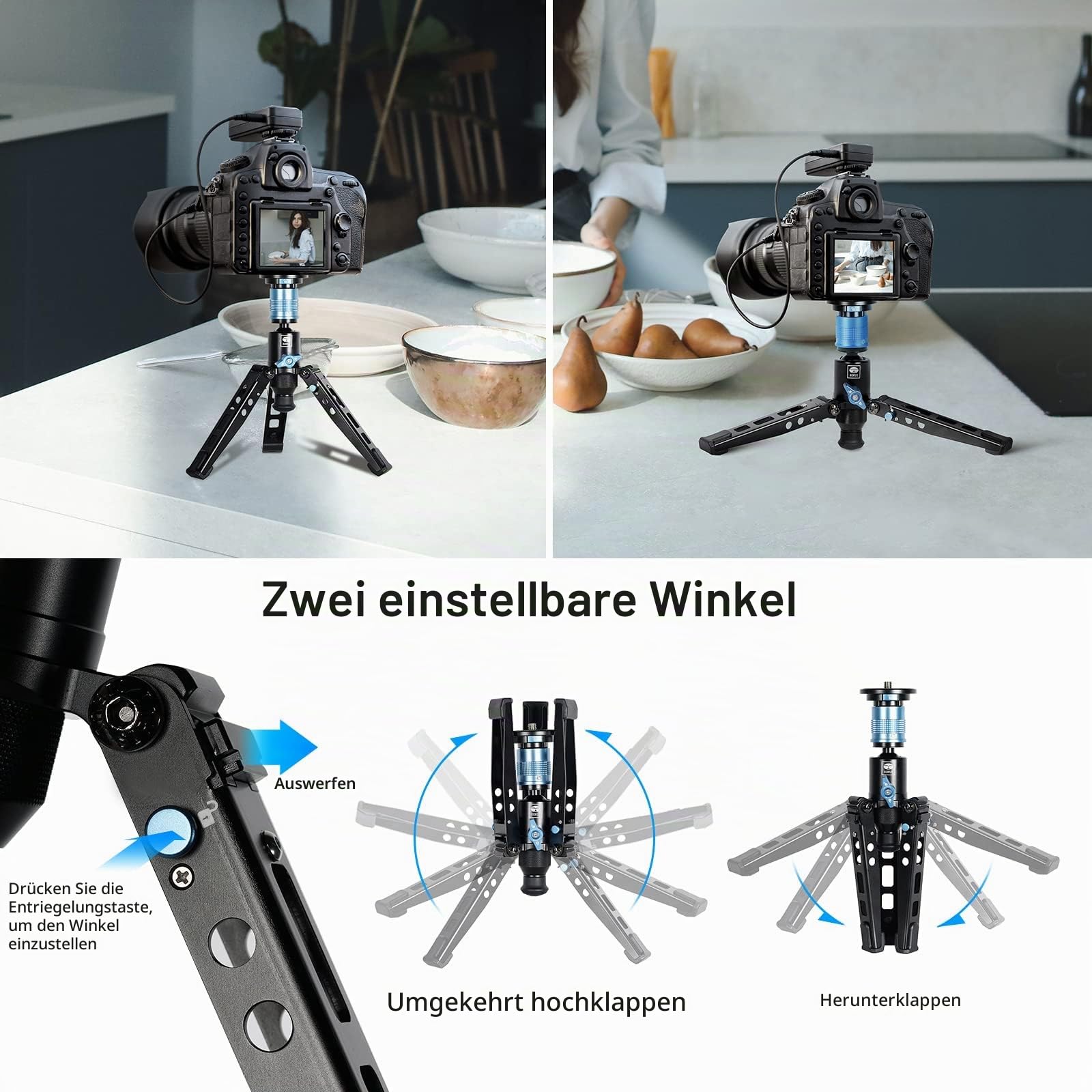 SIRUI P-424FS Einbeinstativ für Kamera, Modular, 3-in-1, Einbeinstativ aus Kohlefaser, mit Stativhalterung von 160 cm (63 Zoll), maximale Belastung 12 kg, für Kameras, DSLR, Camcorder