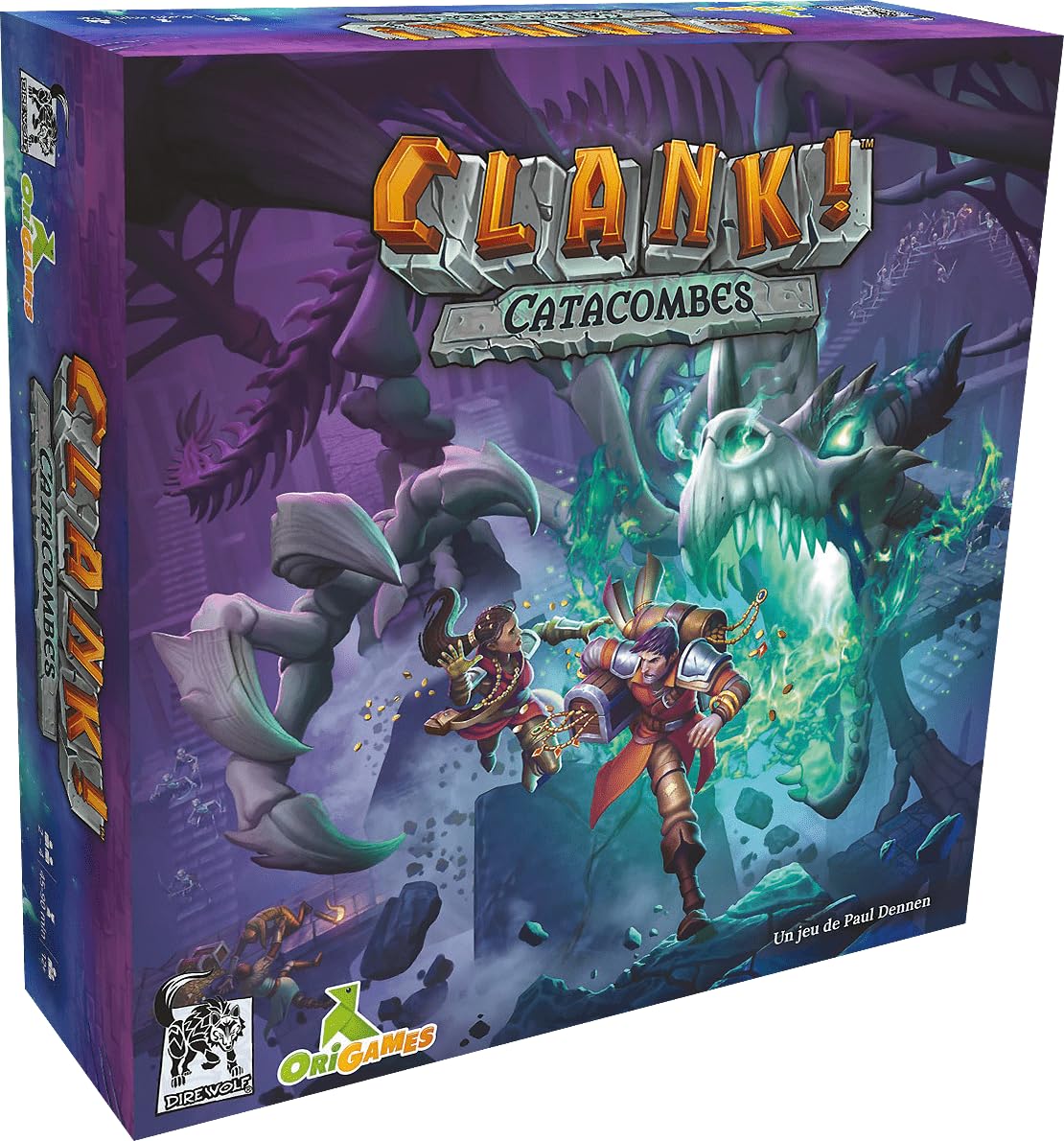 Origames - Clank ! Catacombes - Jeu de Deck Building, Exploration et Prise de Risque - 2 à 4 Joueurs - Français - 85194