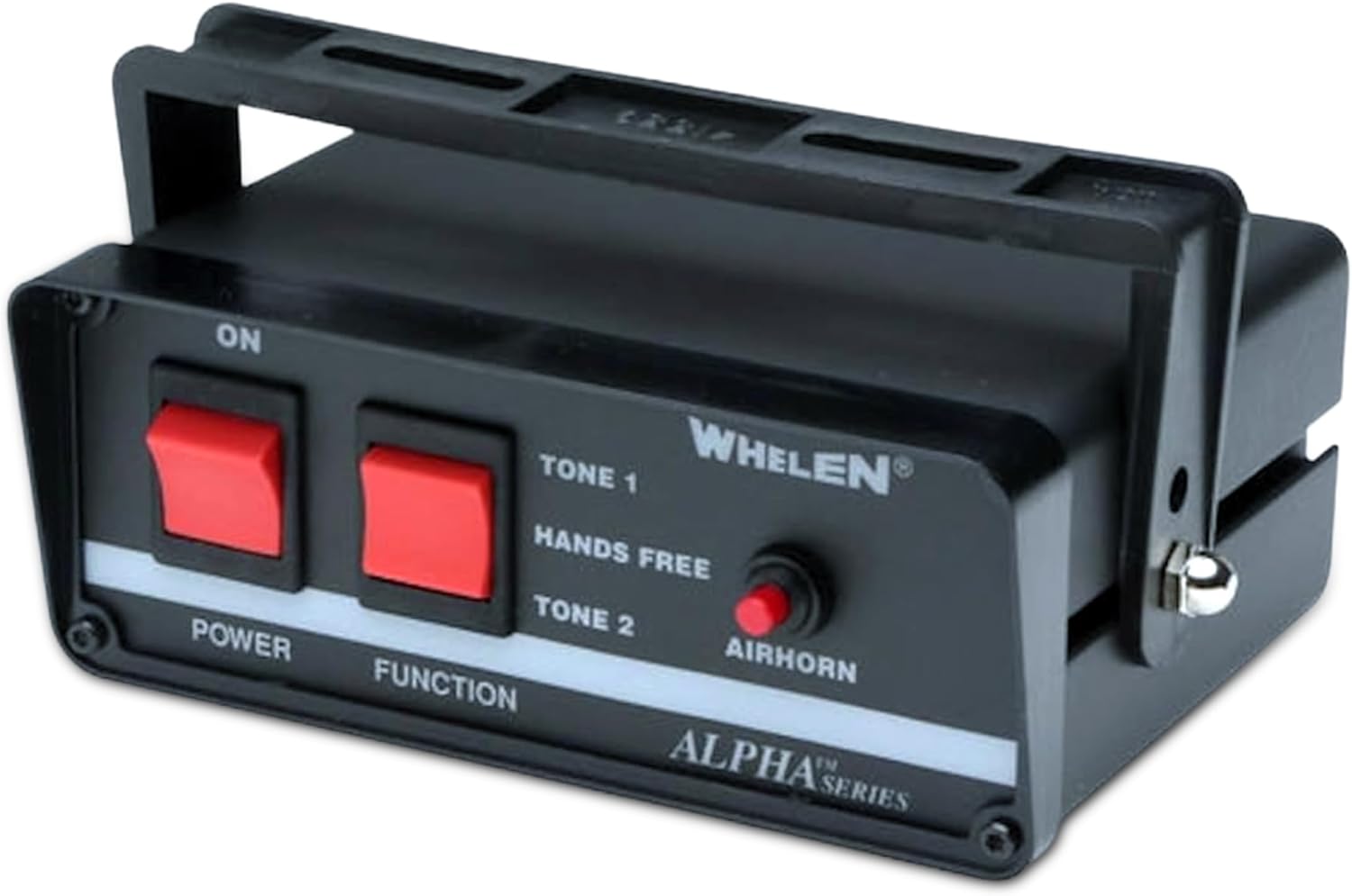 Whelen Alpha 12S Siren - Compact 100 Watt Emergency Self-Contained Siren System for Police, Fire, and EMS Vehicles - Whelen ALPHA12S Electronic Siren with Multiple Tones
