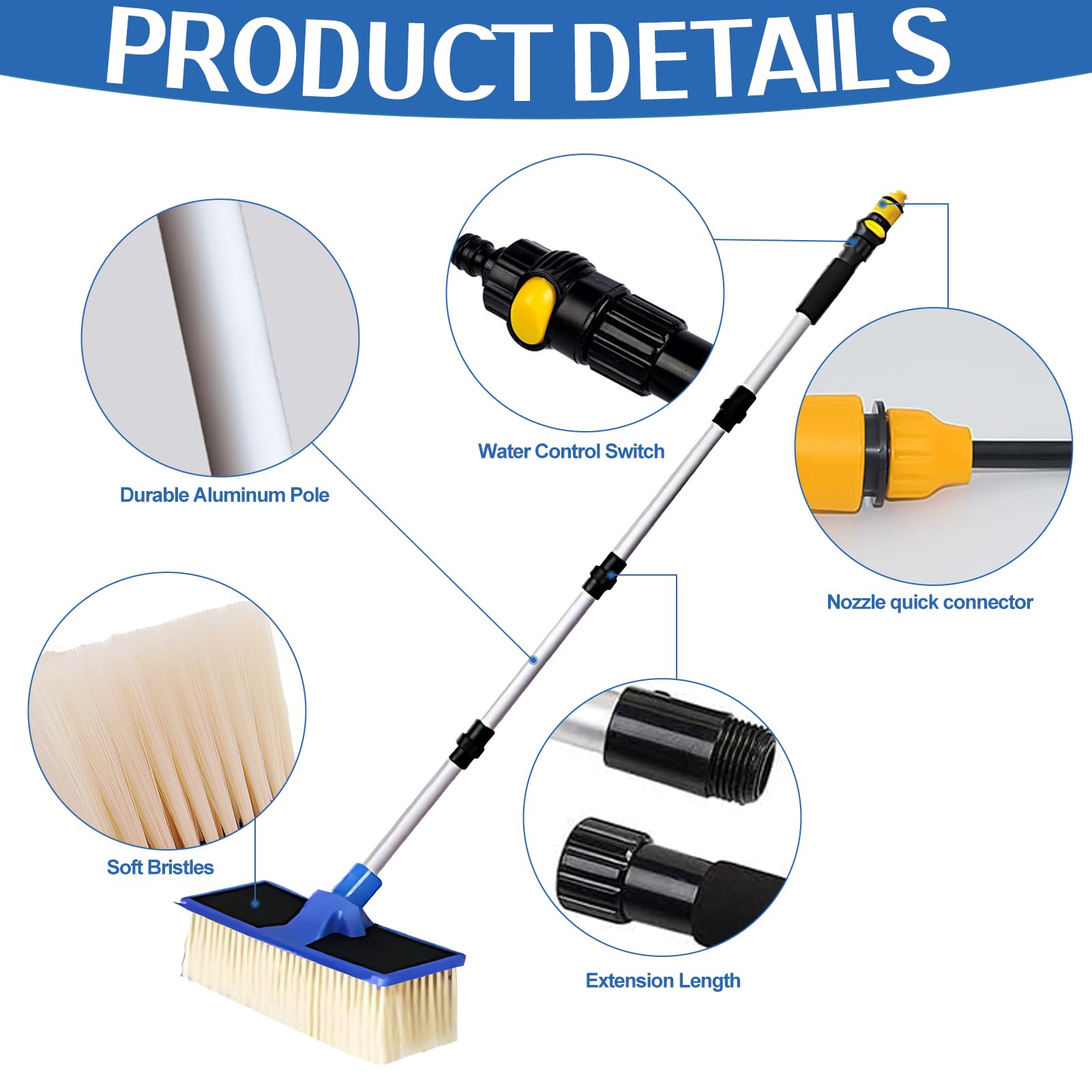 Spazzola Lavaggio Auto Con Manico - Foto 9