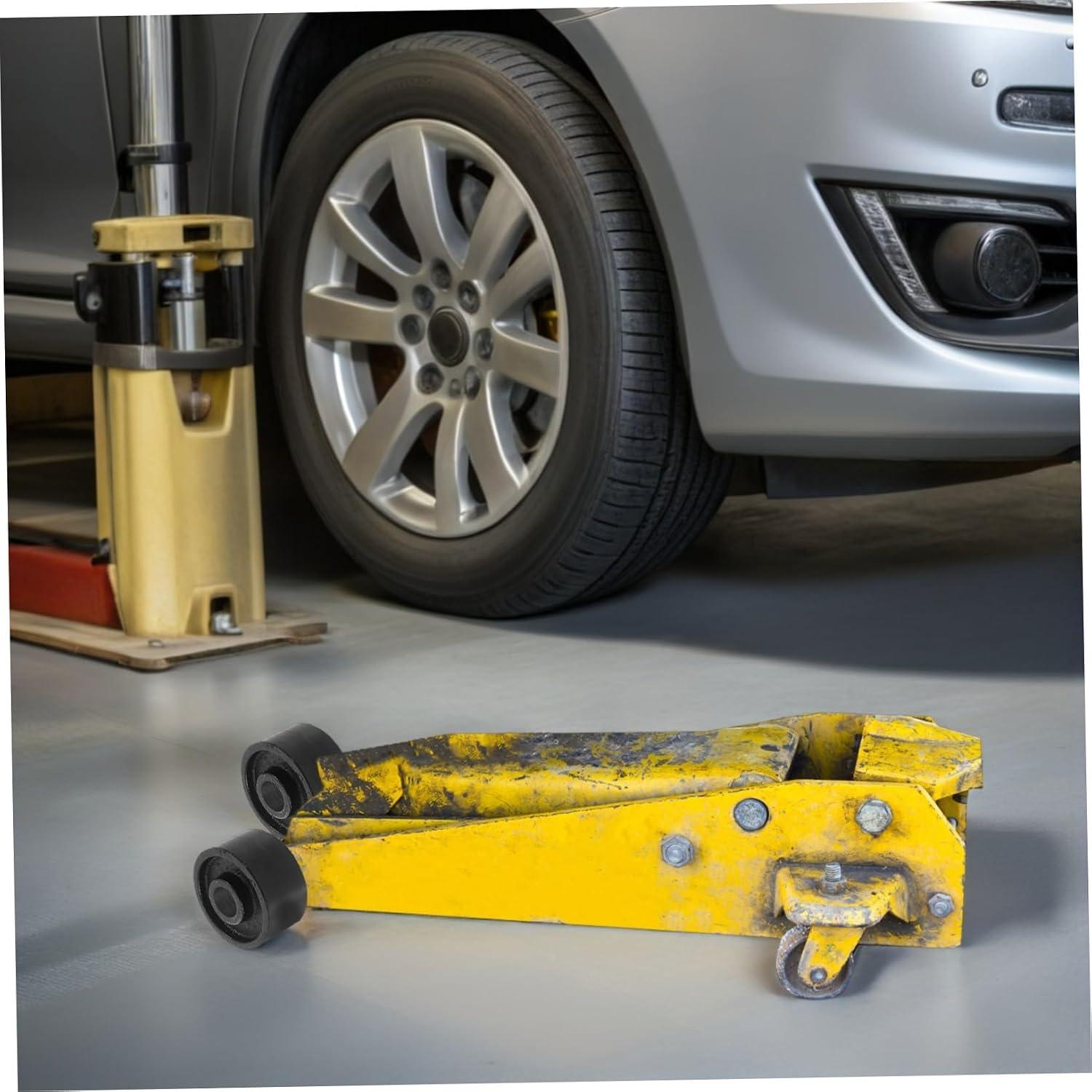 Garneck 2Pcs Heavy Duty for Hydraulic Trailer Easy to Install Replacement Wheels for Durable Construction for Enhanced Support and Stability