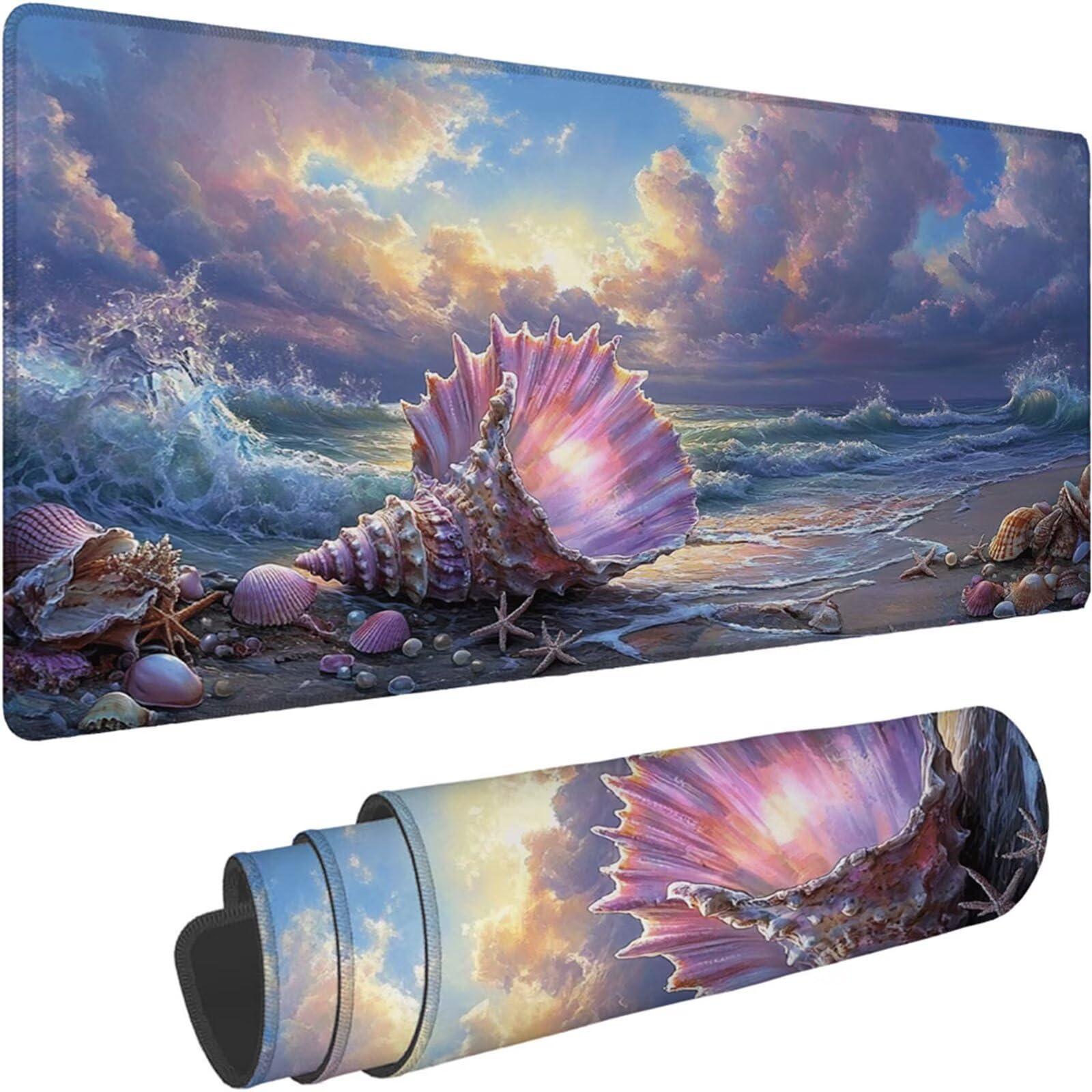 Gamingowa podkładka pod mysz 1200 x 600 x 3 mm, XXL, wodoszczelna, odporna na ścieranie, z przyszytymi krawędziami, niebieska, podkładka na biurko, poprawia prędkość i precyzję, pod laptopa, komputer