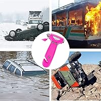 Vista 3 de Martillo de seguridad de 2 unidades, herramienta de martillo de escape automotriz de emergencia, herramienta de escape multifuncional para automóvil