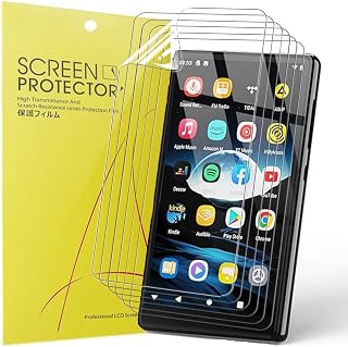 Blueshaweu Schutzfolie Kompatibel für AHENOD MP3 Player G18,G16,G15,G12, HD klar Flexible TPU Displayschutzfolie [6 Stück] Kompatibel mit AHENOD MP3 Player (G15-5 Zoll)