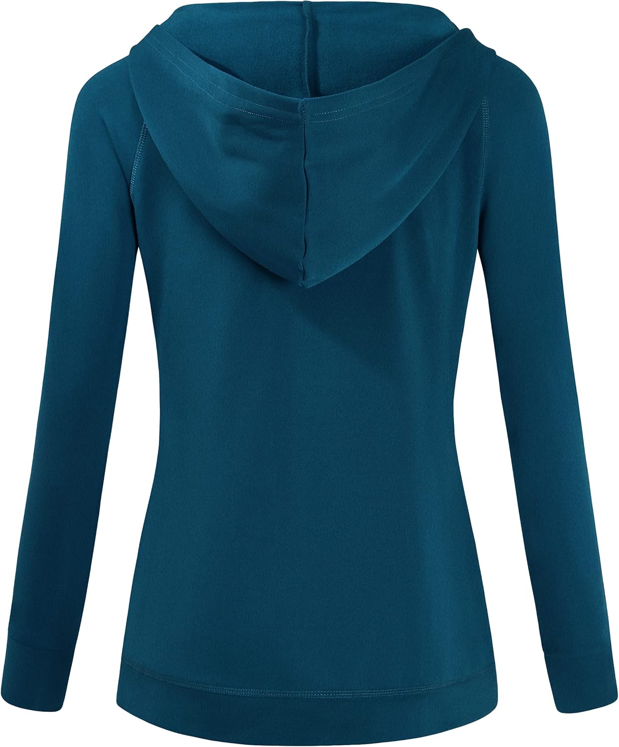 Hibelle Women's Full-Zip Fleece Lined Hoodie Sports Sweatshirts with Handy Pockets & Inside Pocket - Image 2