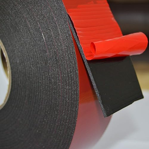 Miniatura 4 de Cinta adhesiva de espuma de doble cara LLPT de 2 pulgadas x 50 pies, adhesiva duradera, resistente a la intemperie para rellenar huecos, adherir,