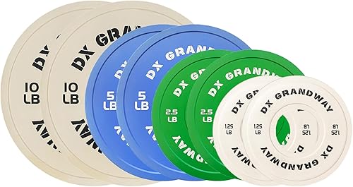 Miniatura 8 de Placas de peso de cambio de fitness, 1.25 libras, 2.5 libras, 5 libras, pares de placas de soporte, placas olímpicas para levantamiento de pesas,