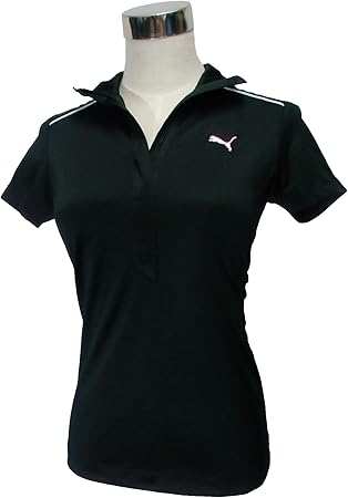 Amazon Co Jp プーマ Puma レディース 半袖 ポロシャツ S 黒 白 服 ファッション小物