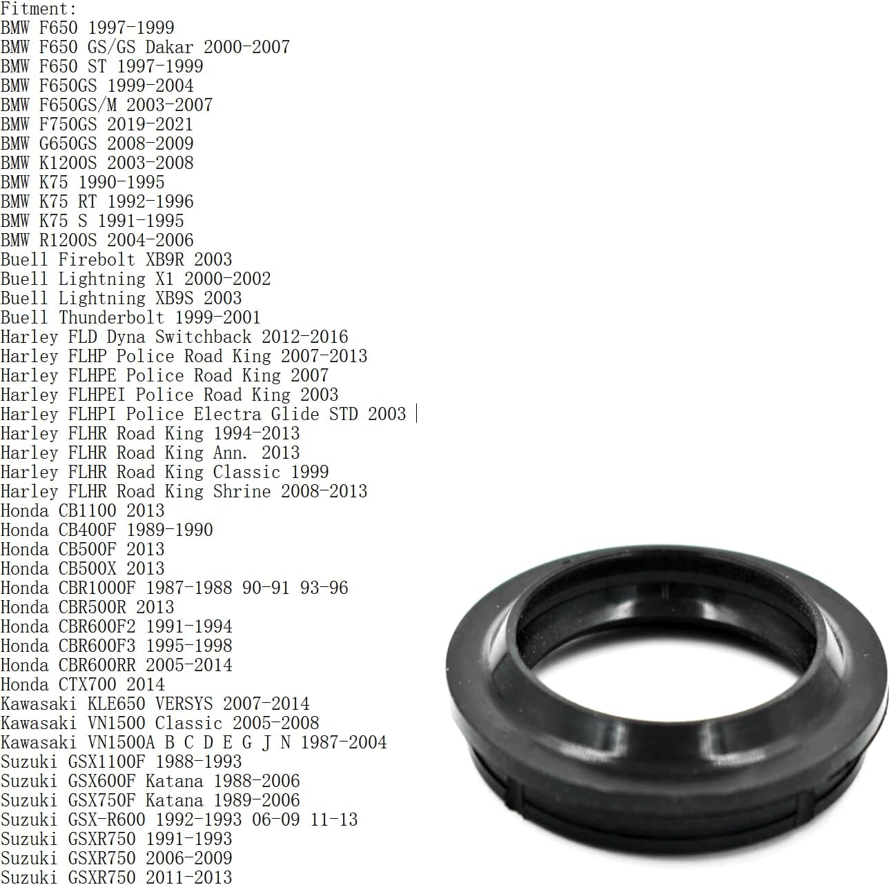 Motorcycle Rubber Fork & Dust Seal Kit 56-132 for Kawasaki KLE650 VERSYS 2007-2014 Accessory