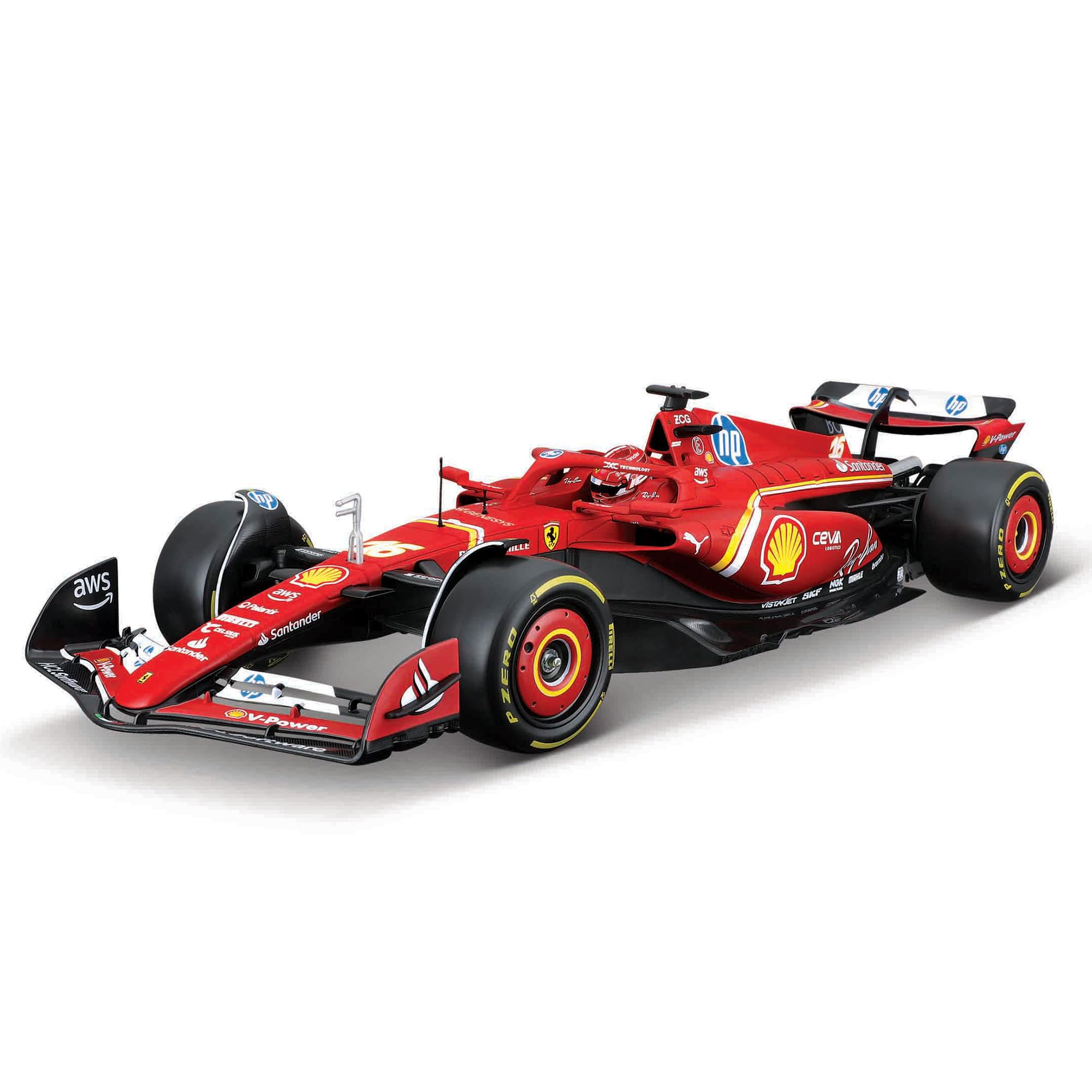 BBURAGO Model Kit Ferrari F1 SF-24 (2024) 1:24 Licenza Ufficiale Ferrari, Età Consigliata 14+ Anni