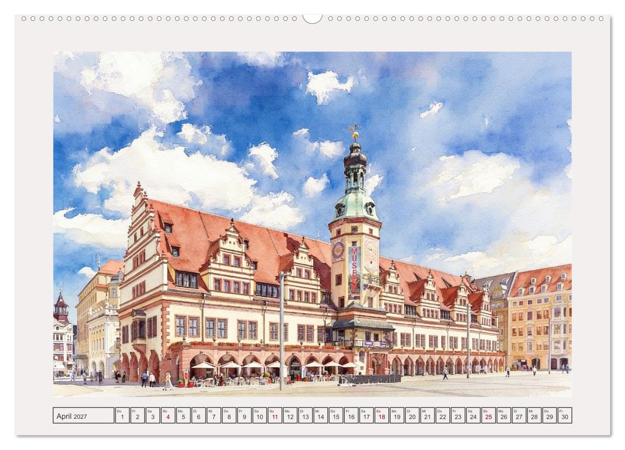 CALVENDO · Die schönsten Städte in Sachsen (Kalender 2027) | DIN A2 Querformat · Premium-Wandkalender · Flair vergangener Jahrhunderte