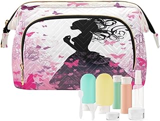 Kigai Butterfly Girl Makeup Bag Cosmetic Bag ...