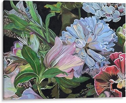 Canvas Lab | Dark Velvet II by Melissa Wang | 16 x 12 in | Canvas Print Wall Art | Botanical, Floral, Nature | Wall Decor for Bedroom, Living Room or Office