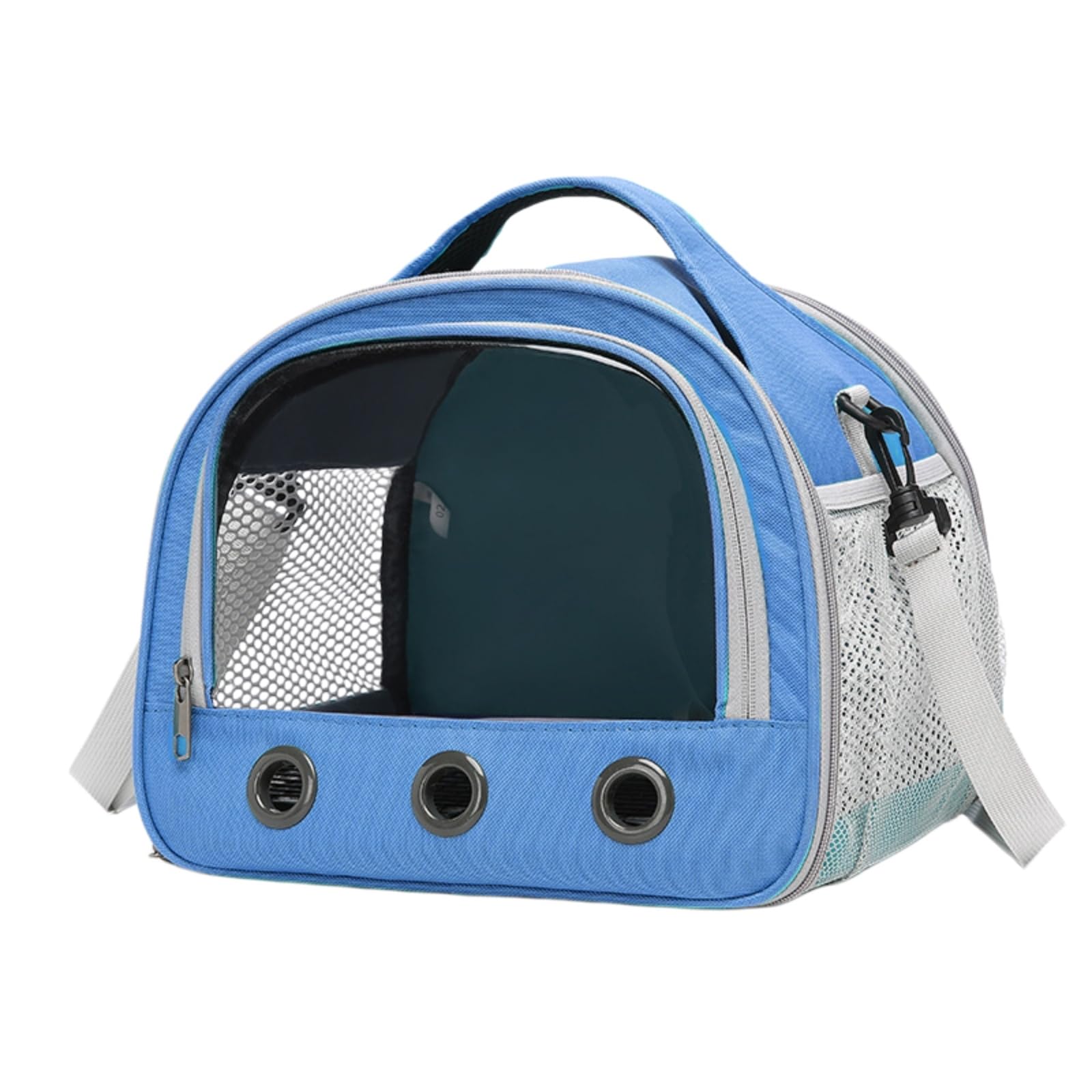 Veslyn Pet Travel Bag Breathable Aviation Carrier For Cats, Dogs, Birds & Rabbits, Foldable Backpack With Thick Cotton Padding-royal Blue-s