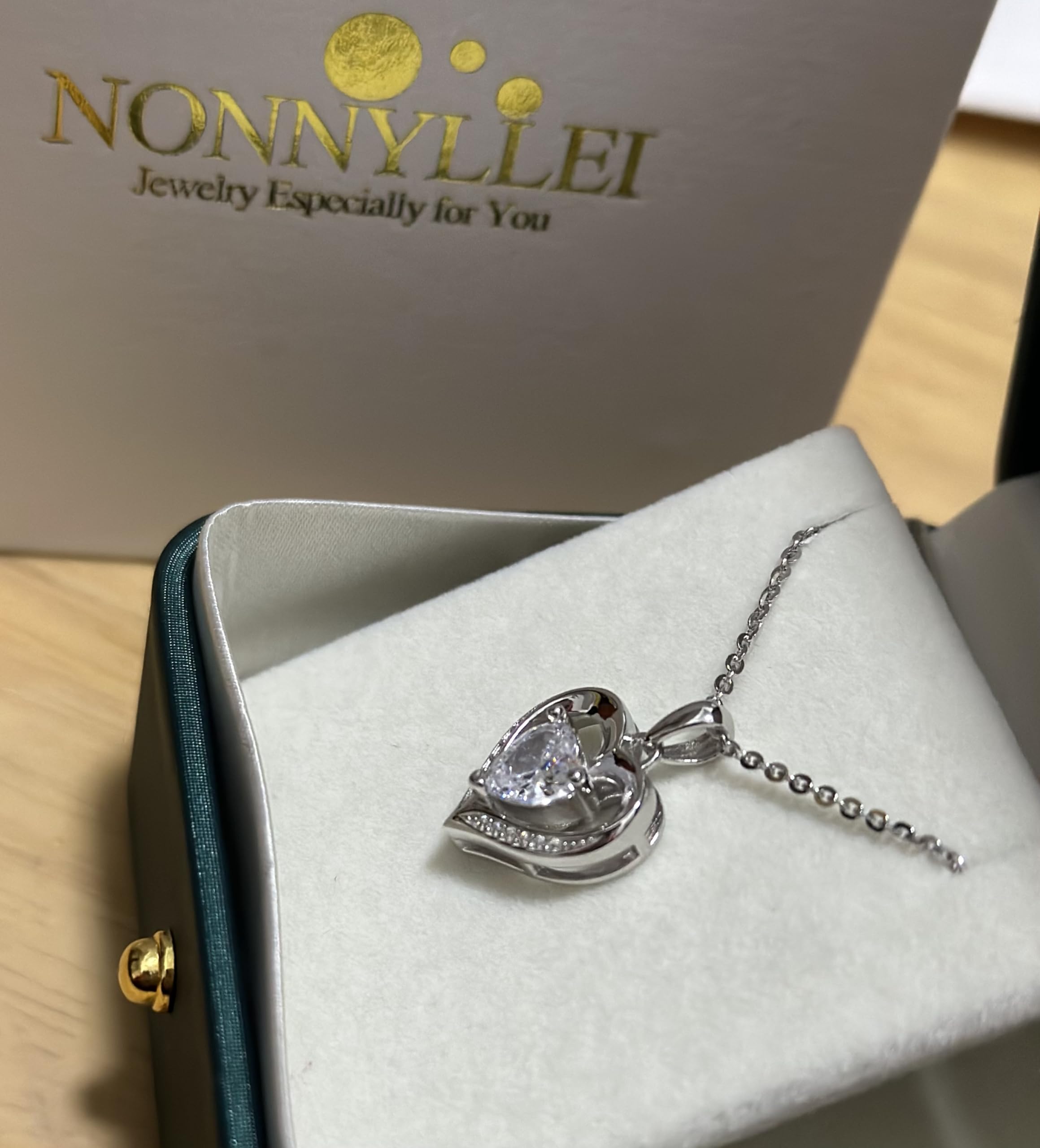 Collana da donna, collana a cuore, gioielli, ciondolo a forma di cuore, Natale, festa della mamma, regalo per mamma, San Valentino, anniversario, matrimonio, compleanno, donna, fidanzata